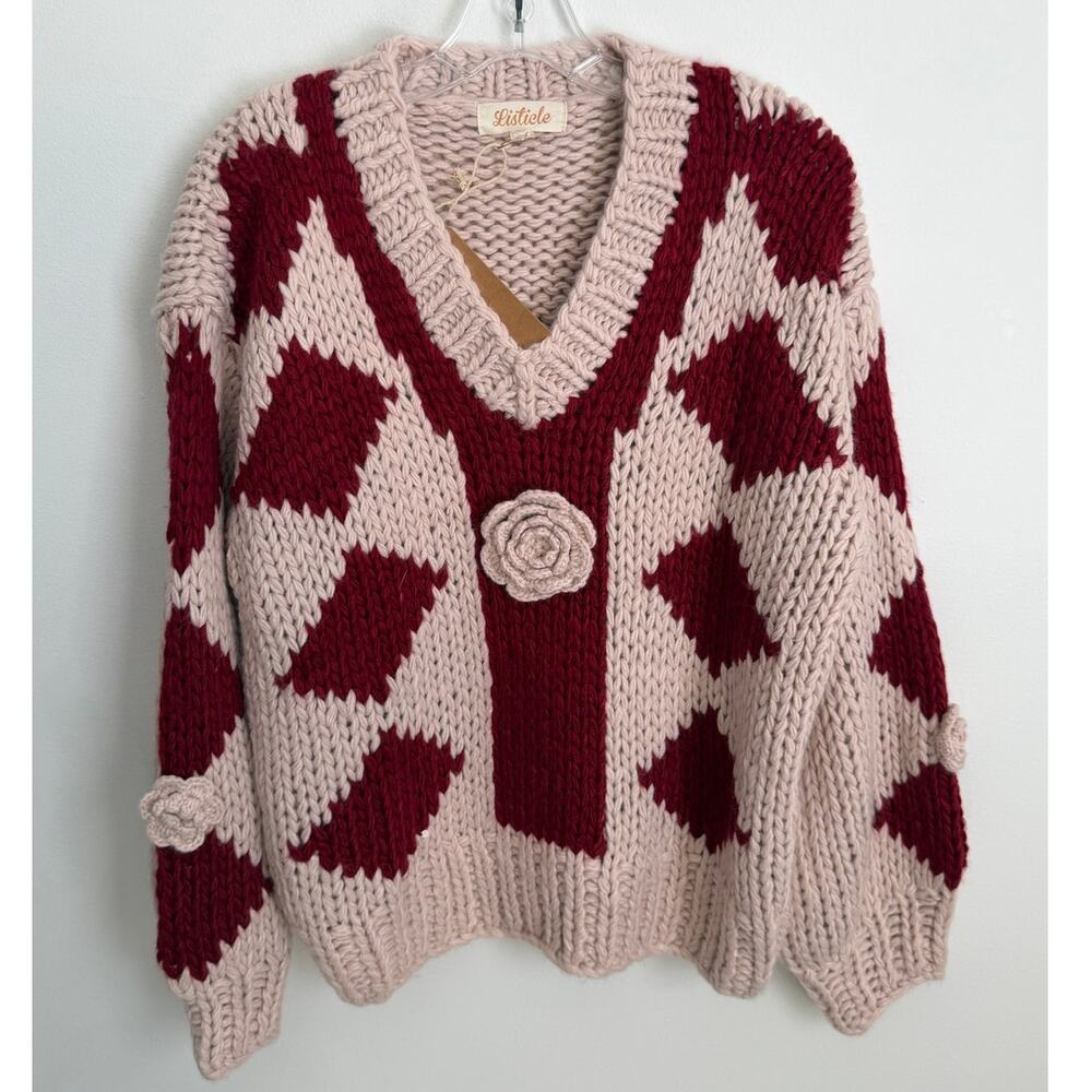 Listicle Chunky Knit sweater NWT size small